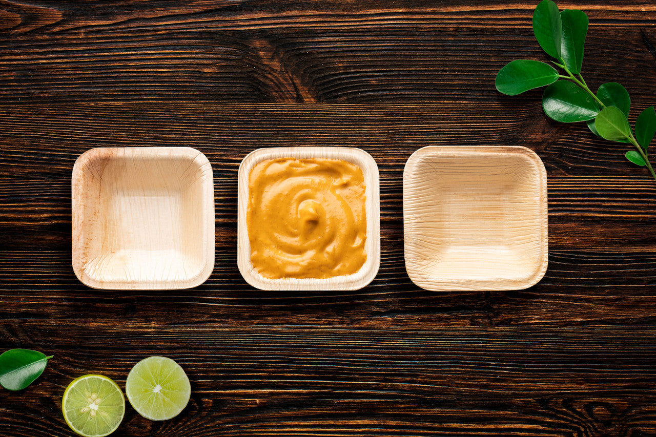 Square Dipping Bowl – 50 ml (7.5 × 7.5 cm)