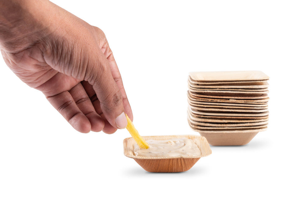 Square Dipping Bowl – 50 ml (7.5 × 7.5 cm)