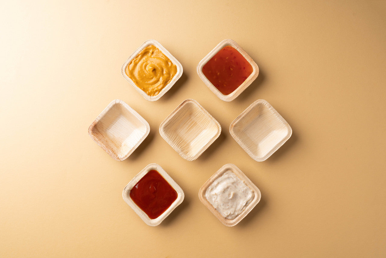 Square Dipping Bowl – 50 ml (7.5 × 7.5 cm)