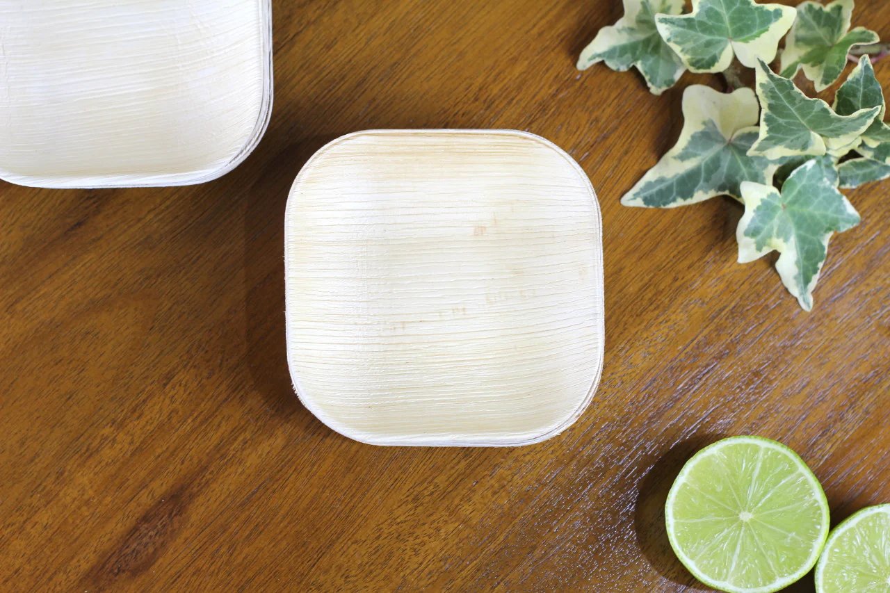4-inch Nature Square Plate (10 x 10 cm)