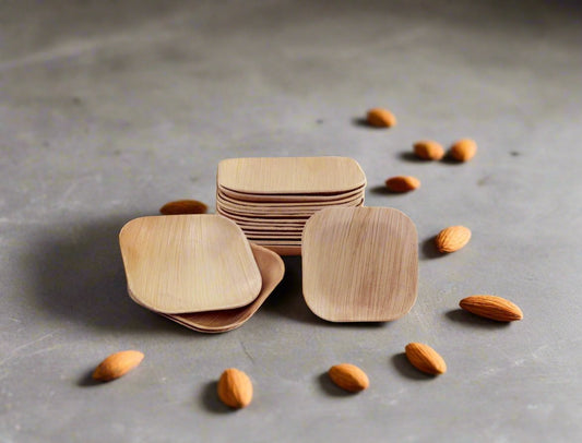4-inch Nature Square Plate (10 x 10 cm)