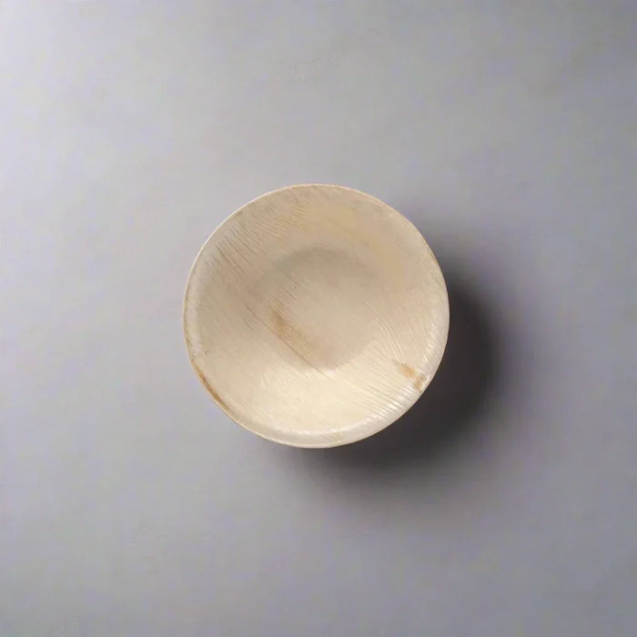 Palm Leaf Round Bowl – 180 ml (13 cm)